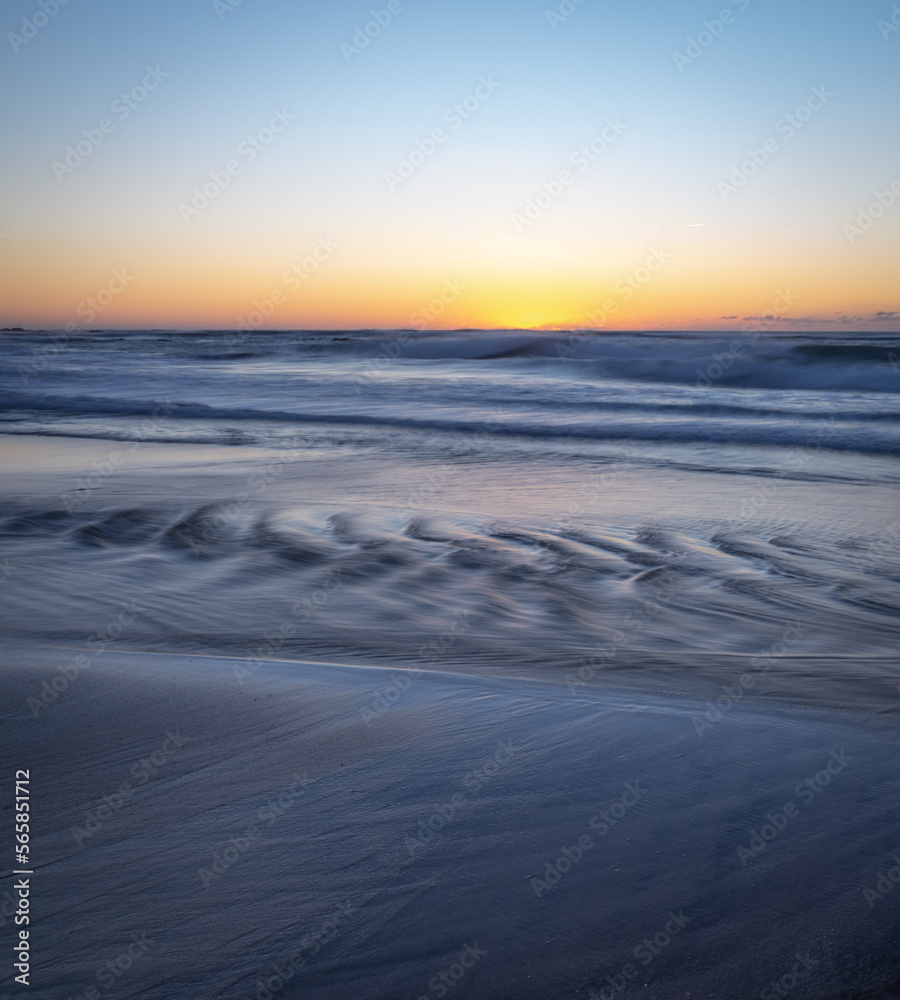 sunset on the beach