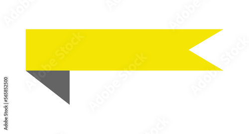 Flagge oder Banner mit Textfreiraum in gelb