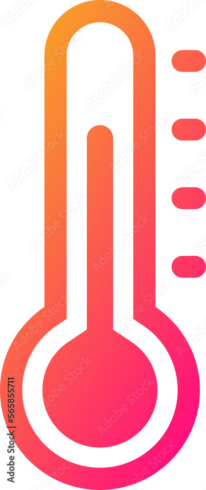 Thermometer icon in gradient colors. Temperature signs illustration. Thermometer icon in gradient colors. Temperature signs illustration.