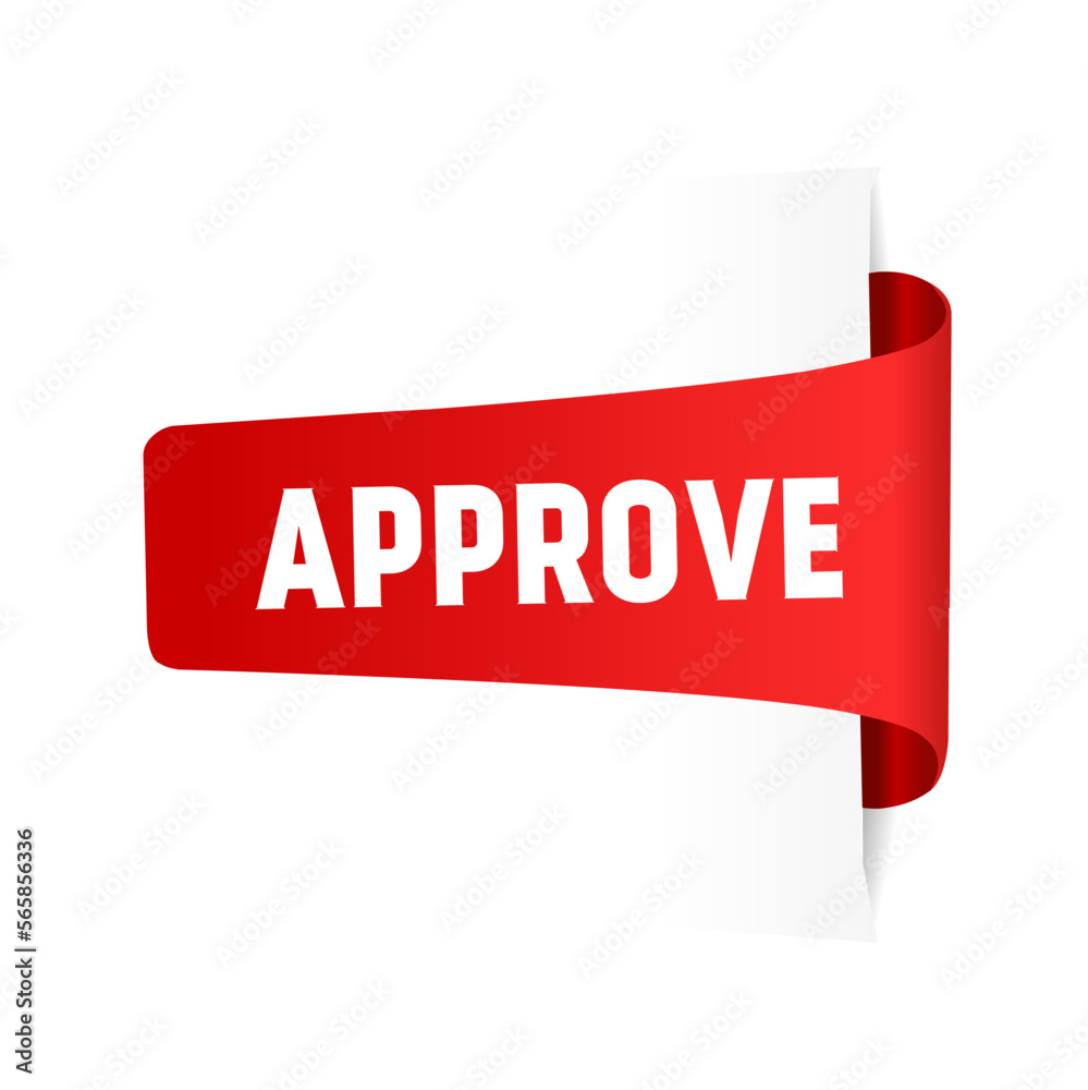Banner Approve label design, vector illustration. Banner Approve label design, vector illustration.