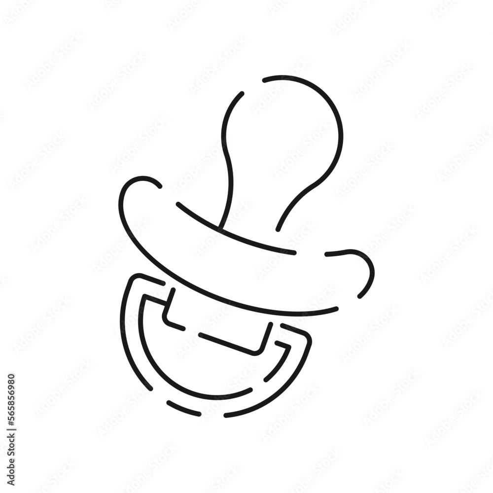 Baby shower and newborn baby icon in linear style. Included the icons as baby, child, balloon, gift, decoration, toys and party line icon. Pacifier Baby shower and newborn baby icon in linear style. Included the icons as baby, child, balloon, gift, decoration, toys and party line icon. Pacifier