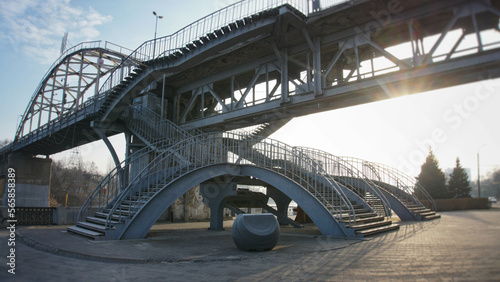 Stairs to the pedestrian bridge © Alexander Volokha