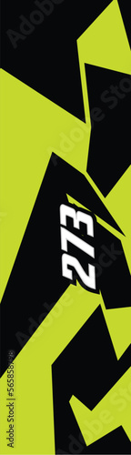 Yellow racing sports car geometric highlighter