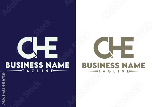 Letter CHE logo design vector template, CHE logo