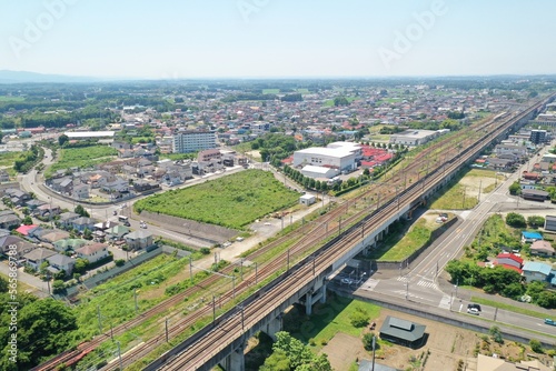 A bird eye view of the railway
