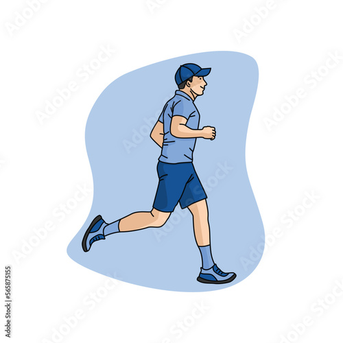 Man Running sport illustrations