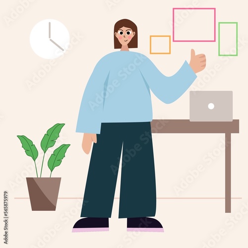 Workplace concept.Freelance concept working at home.