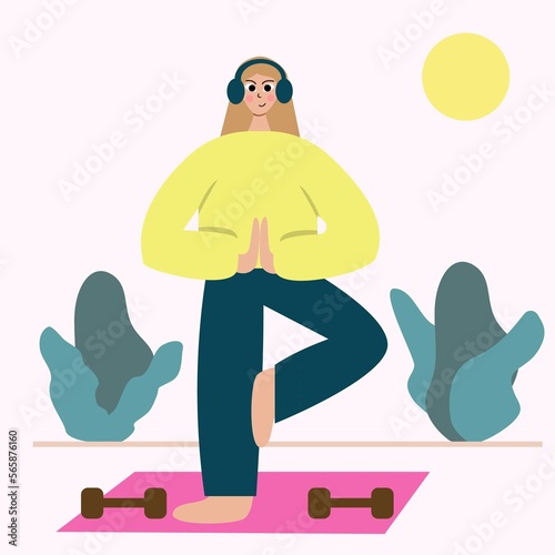 Gym sport concept illustration.