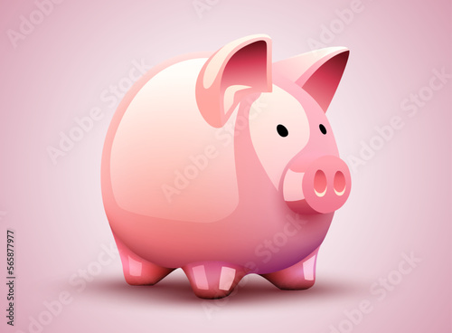 Piggy bank. Symbol of profit and growth. Investment and savings.