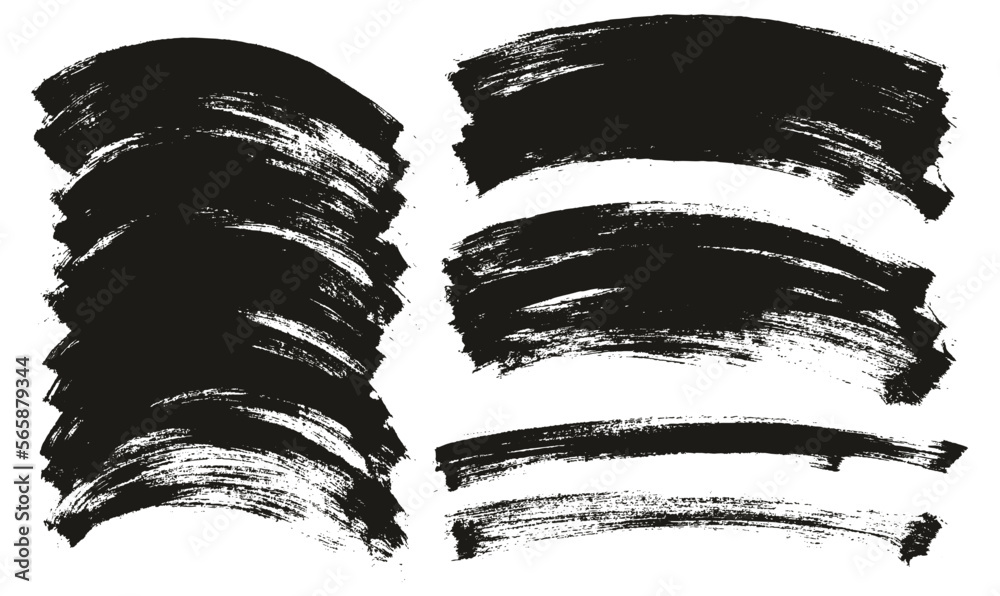 Flat Paint Brush Thin Long Curved Background Mix High Detail Abstract Vector Background Mix Set Flat Paint Brush Thin Long Curved Background Mix High Detail Abstract Vector Background Mix Set