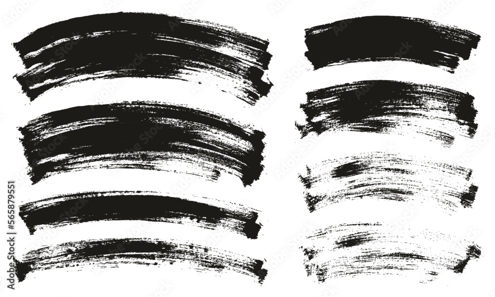 Flat Paint Brush Thin Long Curved Background Mix High Detail Abstract Vector Background Mix Set Flat Paint Brush Thin Long Curved Background Mix High Detail Abstract Vector Background Mix Set