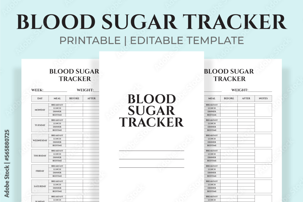 Fototapeta premium Blood Sugar Tracker