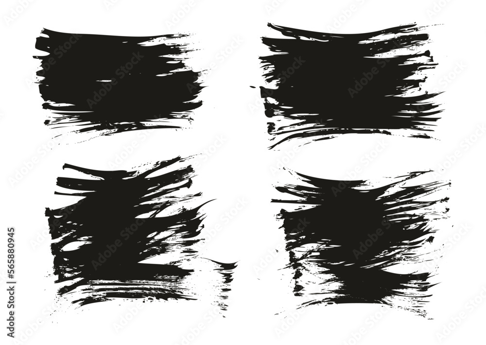Flat Fan Brush Thin Short Background High Detail Abstract Vector Background Set Flat Fan Brush Thin Short Background High Detail Abstract Vector Background Set
