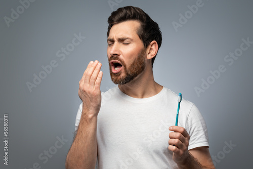 Schilderij op canvas Bad breath