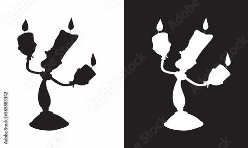 lumière beauty and the beast vector file | Editable file photo