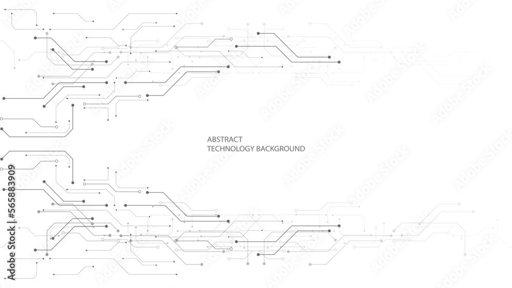 Grey white Abstract technology background, Hi-tech digital connect, Communication, High technology concept, Science background Grey white Abstract technology background, Hi-tech digital connect, Communication, High technology concept, Science background