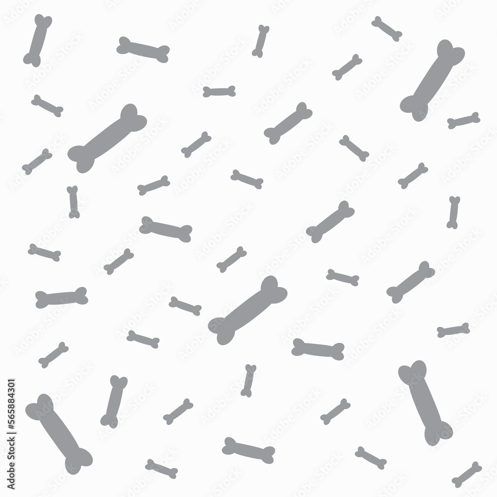 Naklejka premium pattern with bone