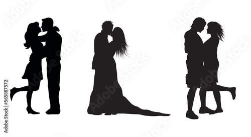 silhouettes of COUPLES