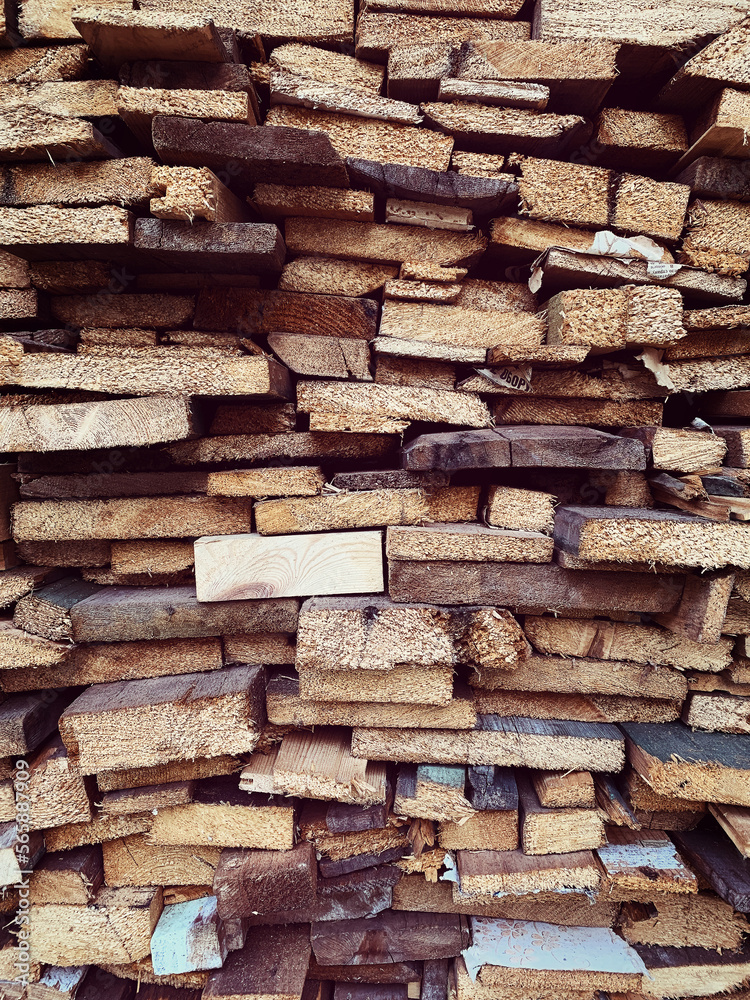pile of wooden boards for firewood pile of wooden boards for firewood