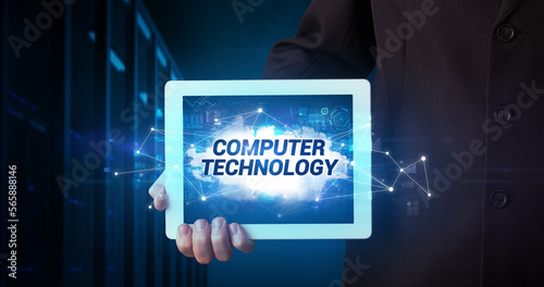 Wallpaper Mural Person holding tablet, technology concept Torontodigital.ca