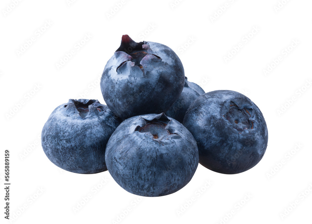 Blueberry isolated on transparent png