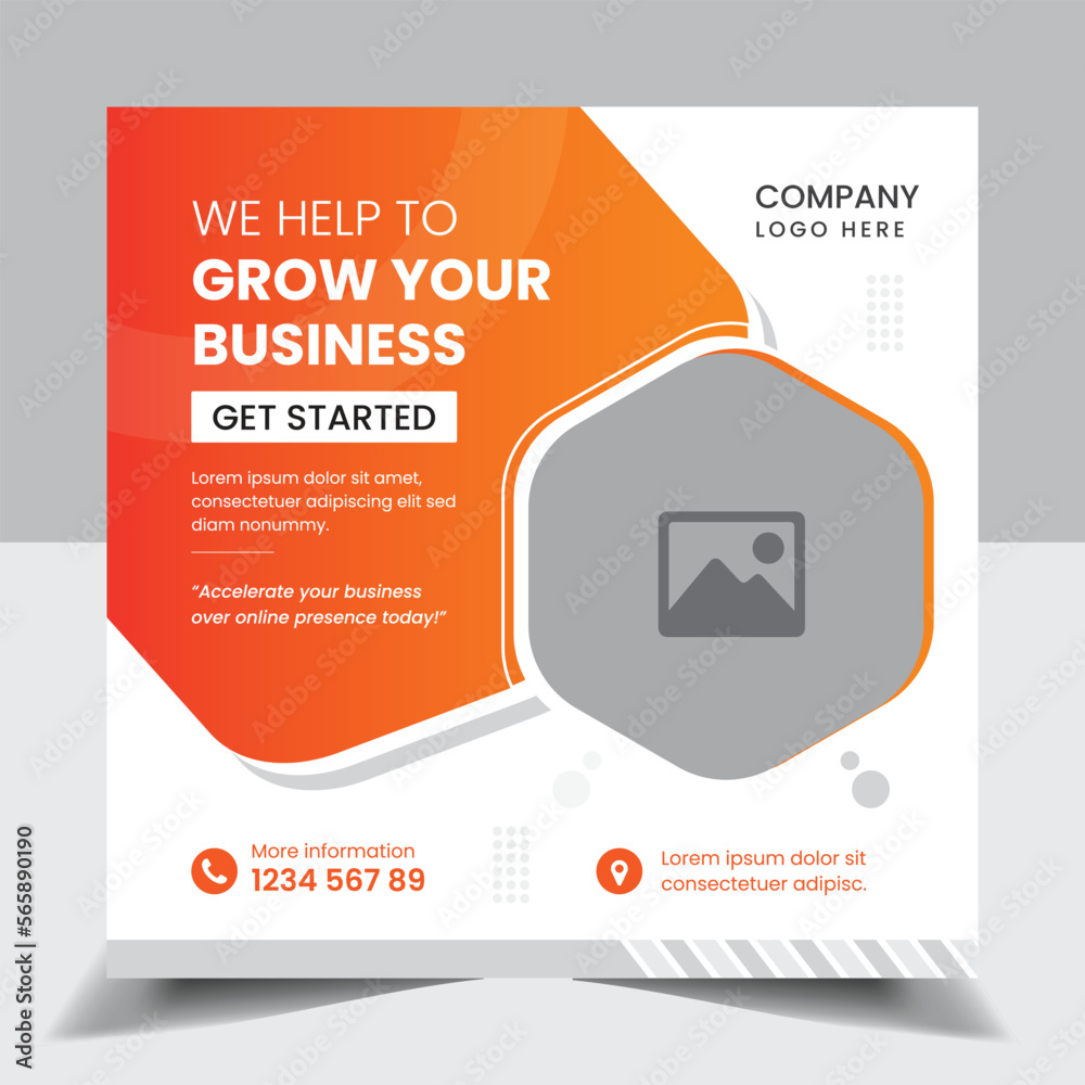 Corporate Business social media post design templates for digital marketing  editable HQ