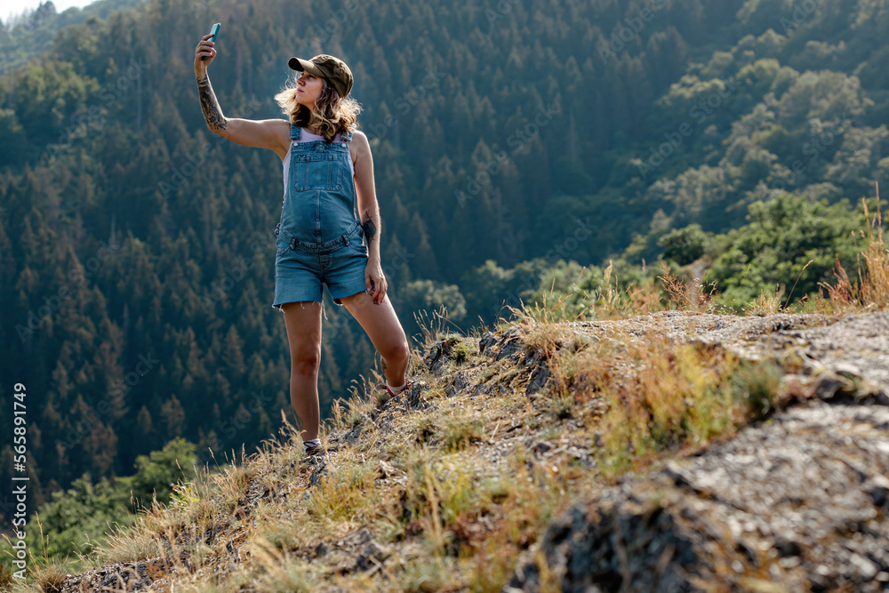 Naklejka premium Pregnant Activity and Healthy Lifestyle Concept