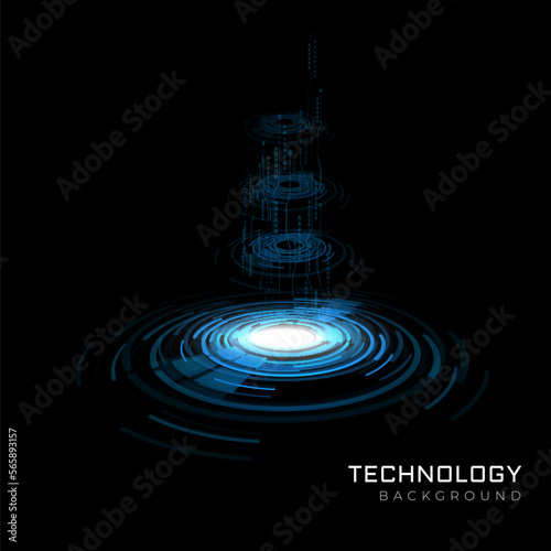 Abstract technology background Hi-tech communication concept innovation background vector illustration