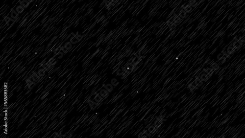 Heavy rainfall and little hail element effect on the black screen