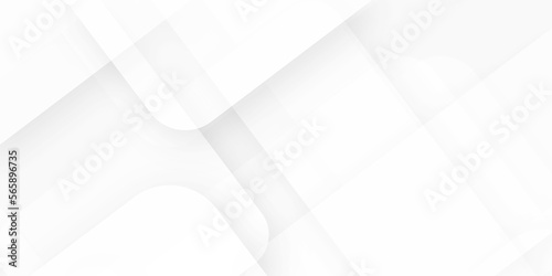 Abstract background with white and gray color technology modern background design . Geometric background with squares in bright light with soft shadows as pattern. Template for branding business .