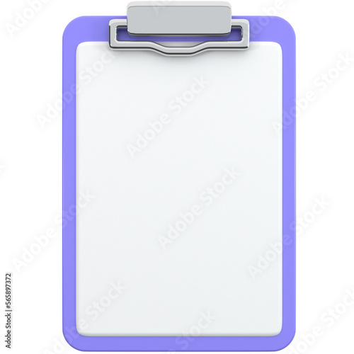 3d clipboard icon, for UI, poster, banner, social media post. 3D rendering