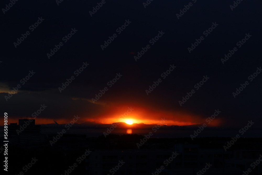 time lapse sunset