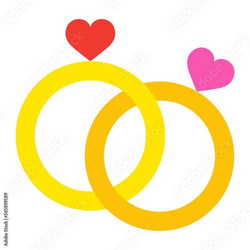 Engagement Ring Flat Icon