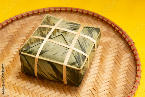 Vietnamese food for Tet holiday in spring, it is traditional food on lunar new year: pickled small leeks, carrot	