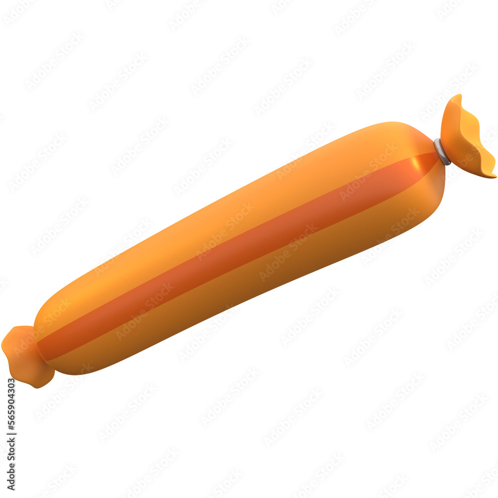 3d sausage icon, for UI, poster, banner, social media post. 3D rendering 3d sausage icon, for UI, poster, banner, social media post. 3D rendering
