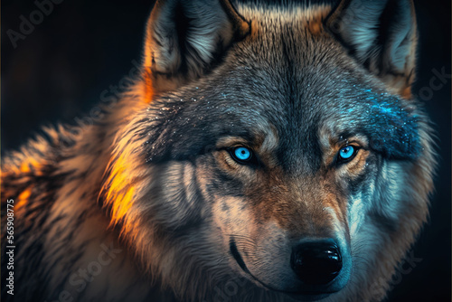 Obraz na plátne portrait of a wolf