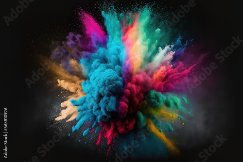 Colorful powder explosion © Luise