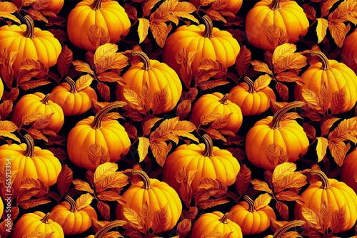 Wallpaper Mural pumpkin seamless pattern texture
 Torontodigital.ca