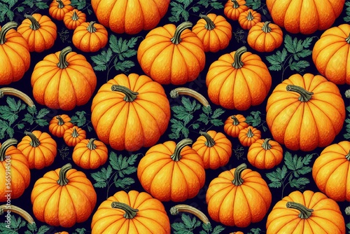 Wallpaper Mural pumpkin seamless pattern texture
 Torontodigital.ca