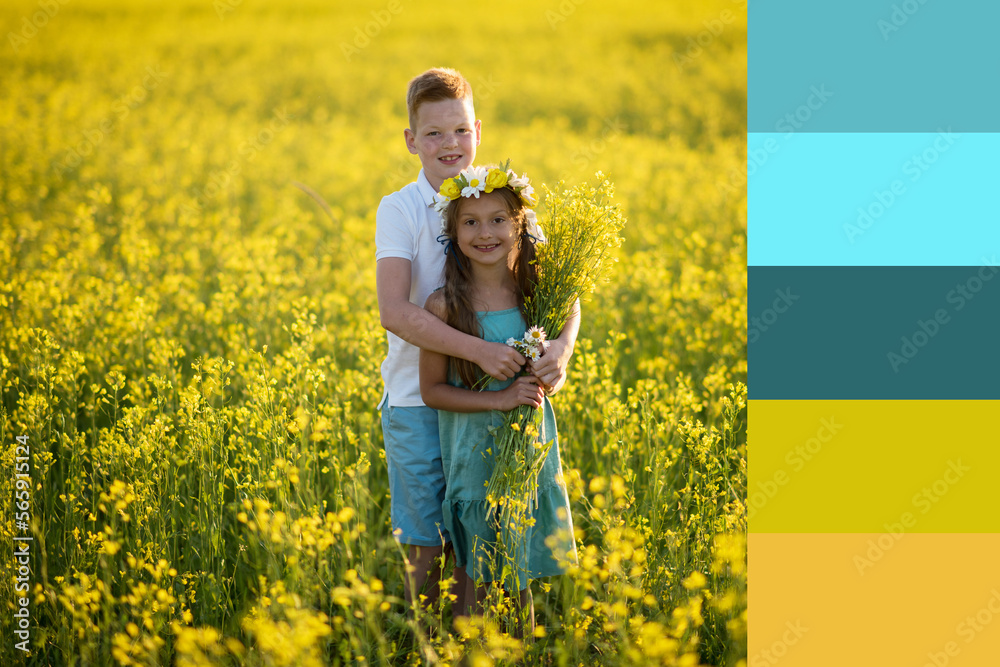 first love, teenage boy and girl walking in a field with flowers and holding hands, valentine's day, a boy gives flowers to his beloved girl, free flower samples first love, teenage boy and girl walking in a field with flowers and holding hands, valentine's day, a boy gives flowers to his beloved girl, free flower samples
