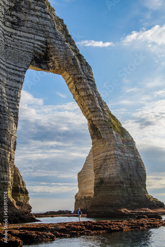arch on the alabaster coast, normandy