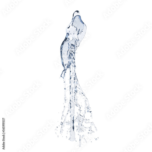 Fountain isolated transparent background 3d rendering
