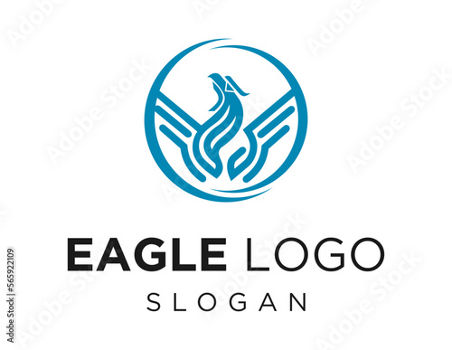 Logo about Eagle on a white background. created using the CorelDraw application.