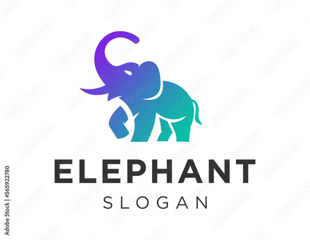 Logo about Elephant on a white background. created using the CorelDraw application. Logo about Elephant on a white background. created using the CorelDraw application.