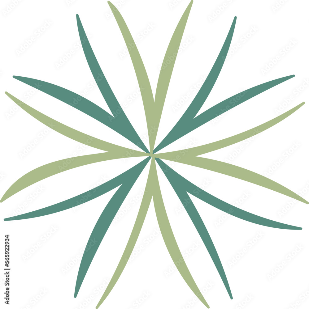 Abstract top view of tree illustration. Abstract top view of tree illustration.