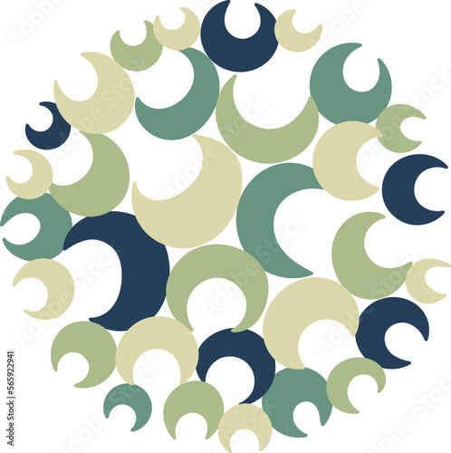 Abstract top view of tree illustration.