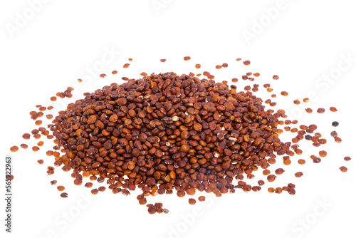 red quinoa isolated