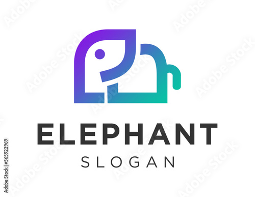 Logo about Elephant on a white background. created using the CorelDraw application.