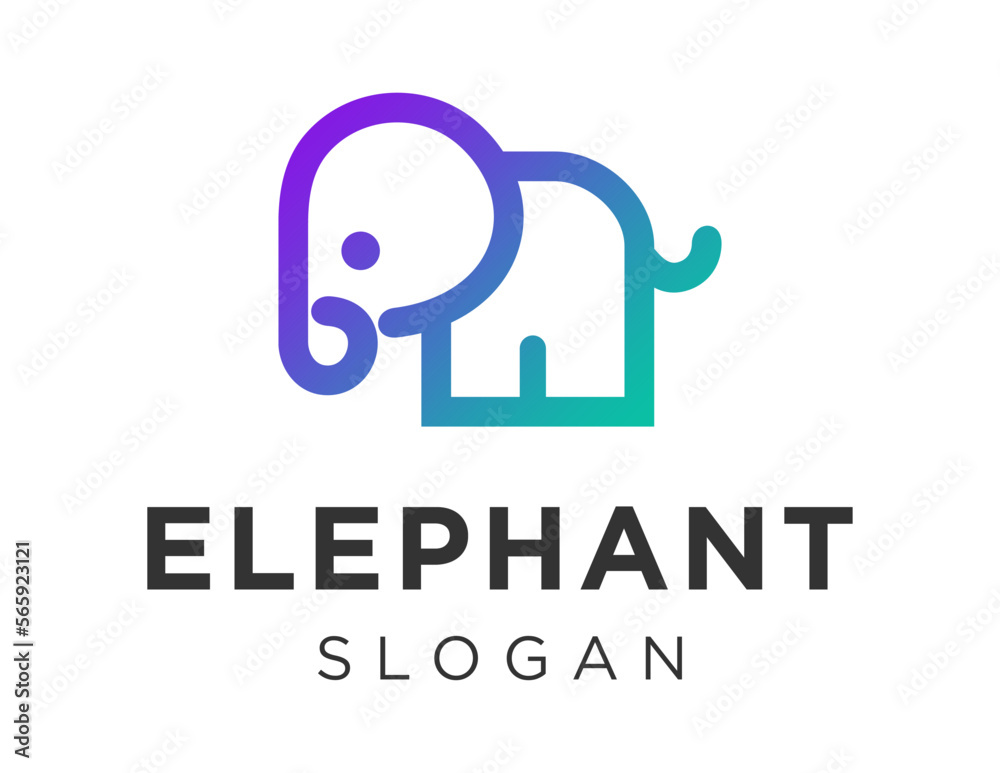 Logo about Elephant on a white background. created using the CorelDraw application. Logo about Elephant on a white background. created using the CorelDraw application.