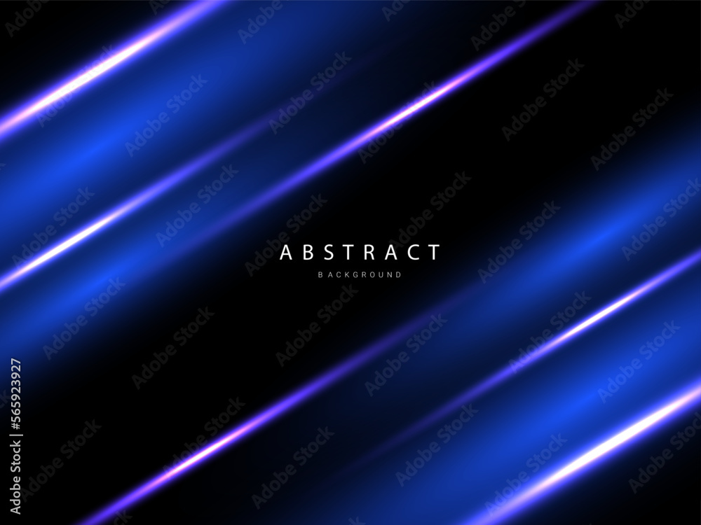 Fototapeta premium Abstract blue modern decorative stylish background vector